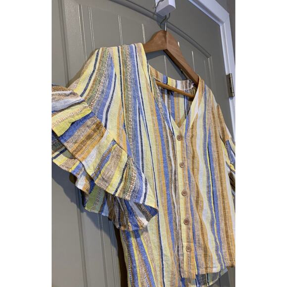 DREW Beverly Linen Striped Top - Picture 6 of 7